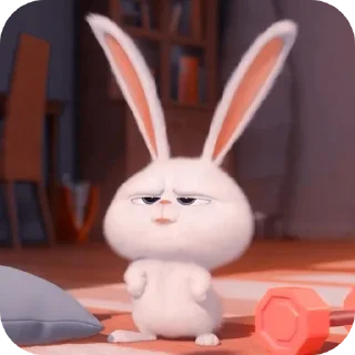 Telegram sticker 🐱 Snowball Rabbit by @SEDONABLUE :: @fStikBot