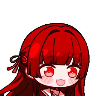 Video sticker 😼 神秘剪刀女