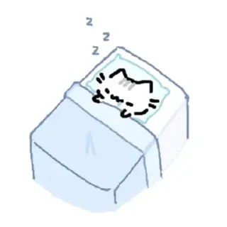 Telegram sticker 😴 ⌗ 𓈒 ⊹kitten named Sonulik✦° 🫂