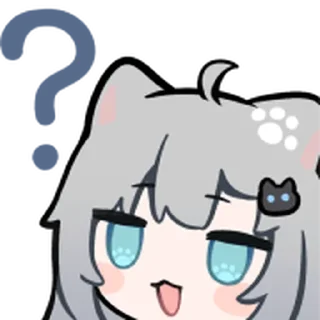 Telegram sticker ⭐ Nachoneko絵文字（へんにゃの付き） @見字睇V