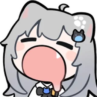 Video sticker ⭐ Nachoneko絵文字（へんにゃの付き） @見字睇V