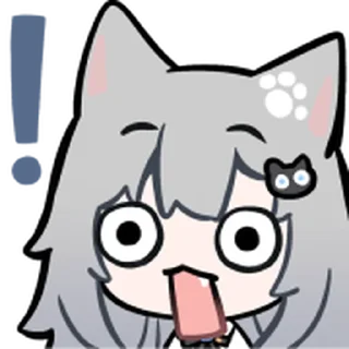 Telegram sticker ⭐ Nachoneko絵文字（へんにゃの付き） @見字睇V