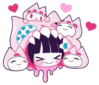 Telegram sticker 👾 ☆ berta delica ⌒(>。<) @kiokome