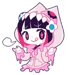 Telegram sticker 👾 ☆ berta delica ⌒(>。<) @kiokome