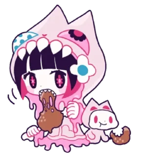 Telegram sticker 👾 ☆ berta delica ⌒(>。<) @kiokome