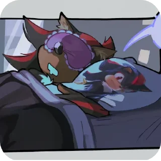 Telegram sticker 😴 Ёжики в тени : @drimi_r