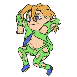 Telegram sticker 😤 Cute Jojo´s by Gamusaur