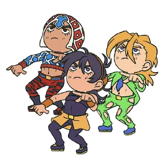 Telegram sticker 😤 Cute Jojo´s by Gamusaur