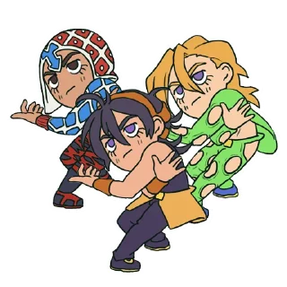 Telegram sticker 😤 Cute Jojo´s by Gamusaur