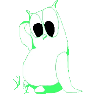 Telegram sticker 🤔 owls by @my_unrefined