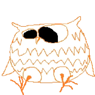 Telegram sticker 🤓 owls by @my_unrefined
