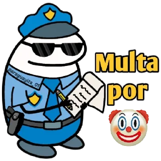 Sticker 😀 🌈Flork Multas👮🏻‍♂️🧦