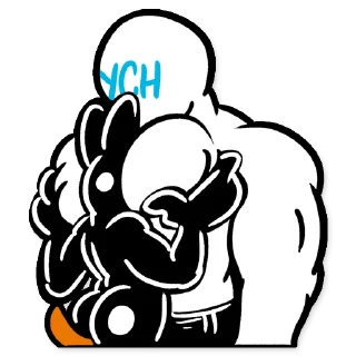 Video sticker 🐶 SpacepupsilverOrangeDog
