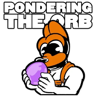 Sticker 🐶 SpacepupsilverOrangeDog