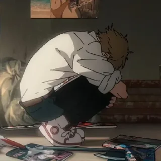 Telegram sticker 😊 anime denji