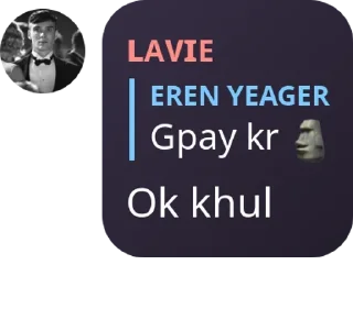 Telegram sticker 8️⃣ Lavie's Sticker Pack