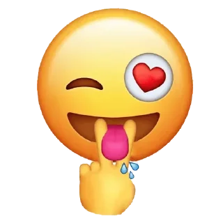 Telegram sticker 😜 Crazy love @StickersPackRobot