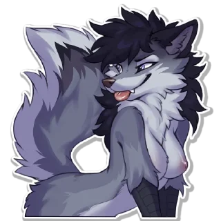 Telegram sticker ❤️ Lewdy Hio