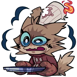 Telegram sticker 😰 Гастрономяу и треш