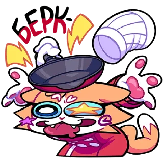 Telegram sticker 😵 Гастрономяу и треш