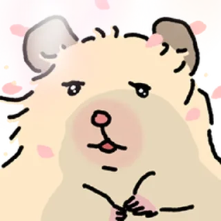 Telegram sticker ⭐ 햄스터 확대 2 @moe_sticker_bot