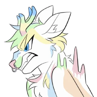 Telegram sticker 😡 Vert by @Vertigoism