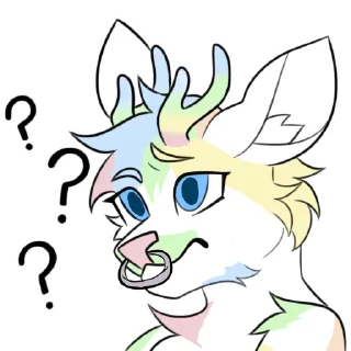 Telegram sticker ❔ Vert by @Vertigoism