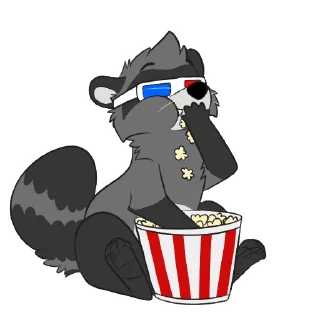 Telegram sticker 🍿 snifftime