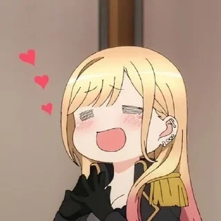 Telegram sticker 🥰 - ᗷY @ahMshY 𓉮 . Marin Kitagawa