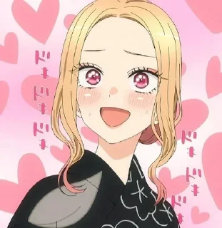 Telegram sticker 🥰 - ᗷY @ahMshY 𓉮 . Marin Kitagawa