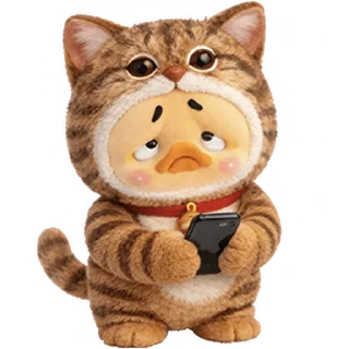 Telegram sticker 🙄 Утёнок-котёнок @Nyasticks