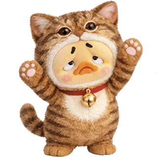 Telegram sticker 🤗 Утёнок-котёнок @Nyasticks