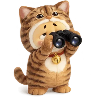 Telegram sticker 🧐 Утёнок-котёнок @Nyasticks