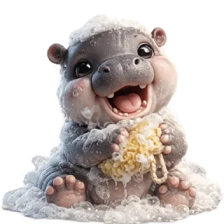 Telegram sticker 🛁 Бегемотик 5 @Nyasticks