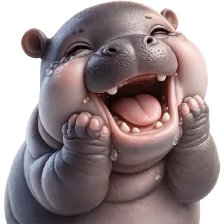 Telegram sticker 🤣 Бегемотик 5 @Nyasticks