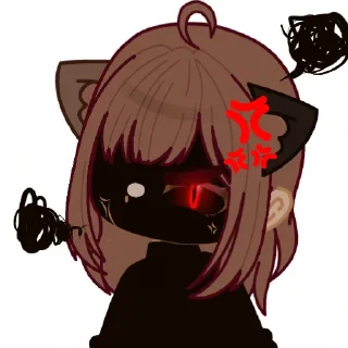 Telegram sticker 👿 Катя Ель