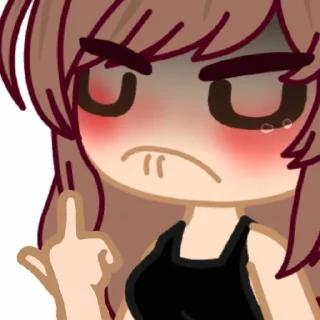 Telegram sticker 🖕 Катя Ель