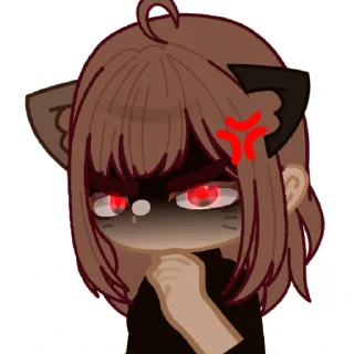 Telegram sticker 😡 Катя Ель