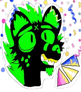 Телеграм стикер 🥳 Sparkledog World Domination