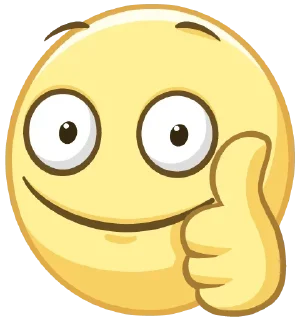 Telegram sticker 👍 смайлы вк
