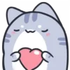 Video sticker ❤️ cat @emojixoley