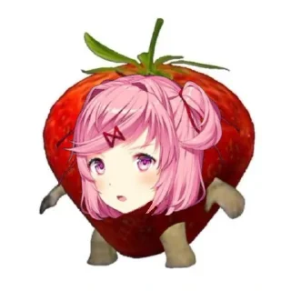 Telegram sticker 🧸 ddlc / ддлк нацуки :: @TgEmodziBot