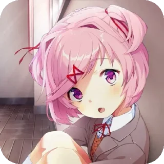 Sticker 🤩 ddlc / ддлк нацуки :: @TgEmodziBot