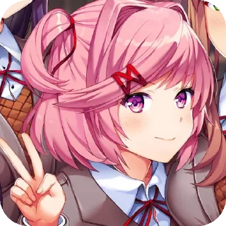 Video sticker 💇 ddlc / ддлк нацуки :: @TgEmodziBot