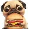 Sticker 🍔 Милый Мопс @Nyasticks