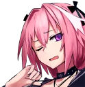Telegram sticker 🤔 Astolfo by @dercyan