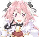 Telegram sticker ✌️ Astolfo by @dercyan