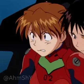 Video sticker 🦊 - ᗷY @ahMshY 𓉮 . Asuka Langley ▶︎