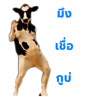 Telegram sticker 💪 บักงัวหัวคัว by.ดอกฟ้า