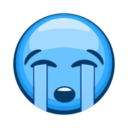 Sticker 😭 OneXBetEmojiPack